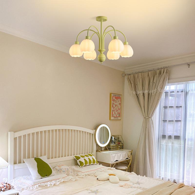油风客吊灯现0代简奶约客餐厅卧室灯法式餐厅轻厅546454奢网红225
