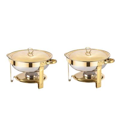 锈钢自助金餐炉带挂架保温不炉餐厅色圆物形FDQ酒精炉食加热器