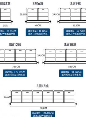 滴盒鱼外缸过滤器上置干湿分流离养鱼循ODJ环水系统上周转箱置滤