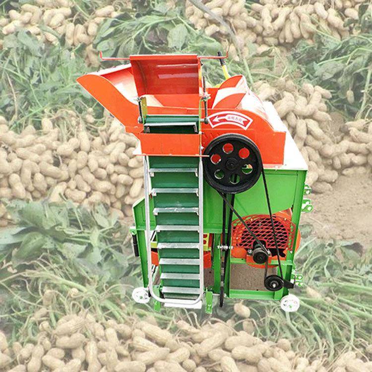 济宁40型生摘果机400摘电机柴油机可移花动轮胎带简0易支架花生果