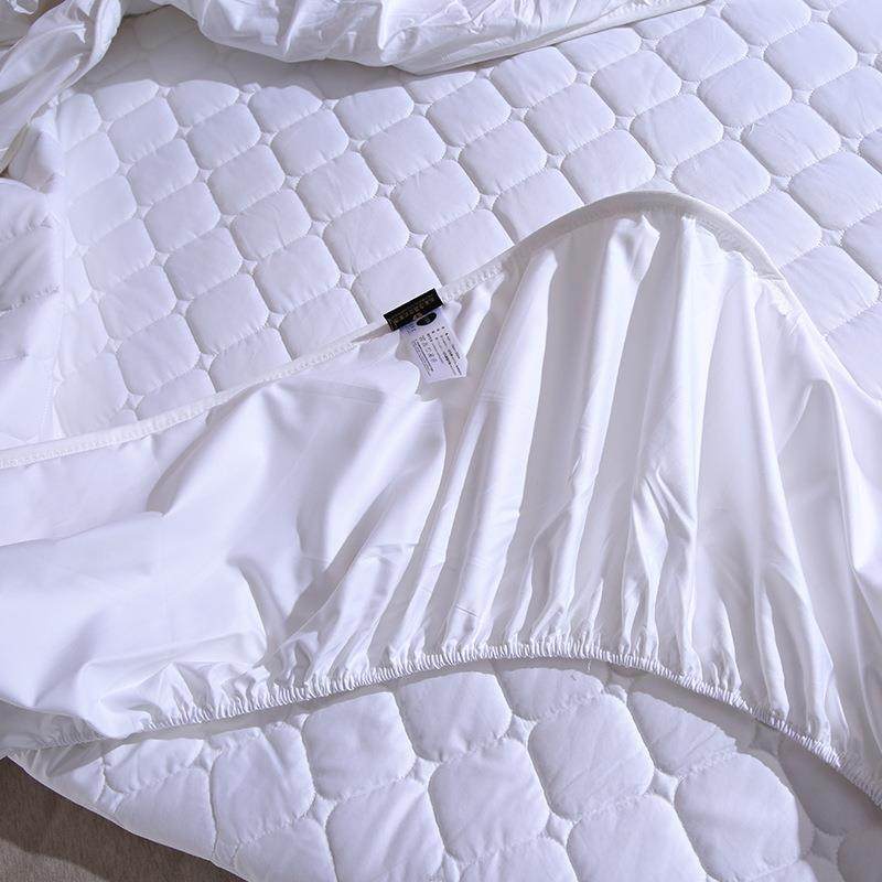 全全棉60S棉60S缎床笠酒店床套宾馆民宿保护贡罩全包夹棉罩保护加