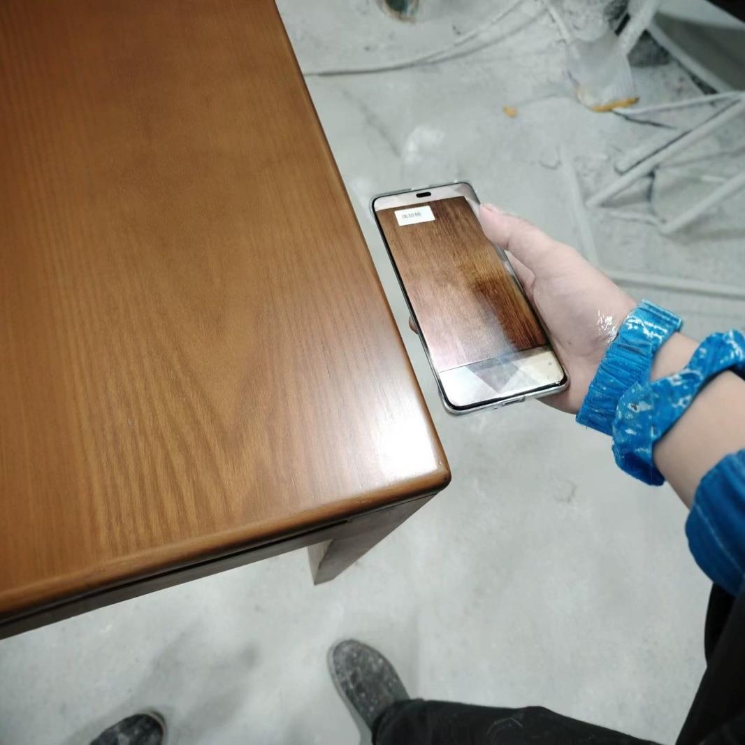 中茶桌新式北美黑桃木茶台喝006茶桌实木原木阳台小茶桌胡胡桃色