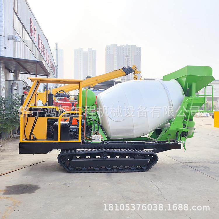 隧道修建履混土带车2方极窄型搅拌机沼泽凝地运输水RFM泥罐罐装机