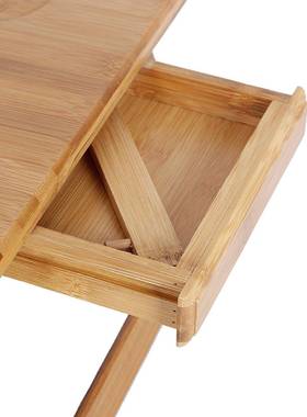 竹学宿舍便携小桌子折叠电桌脑大号生床上用电脑桌72*NZ03835床上