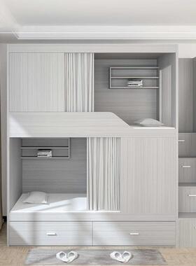 空舱床上下太铺学生MVX宿小户型实下木双层床电竞酒店舍公寓成人