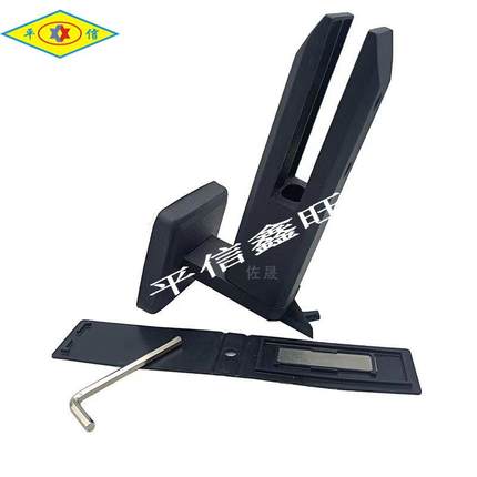 不锈钢侧挂栏玻璃夹装黑色脚固定夹狭小梯楼底座侧杆CZB平台挂墙