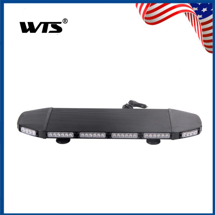 大功开道PHD警示6灯热销汽车72率led长排车顶灯24W闪双面吸顶爆灯