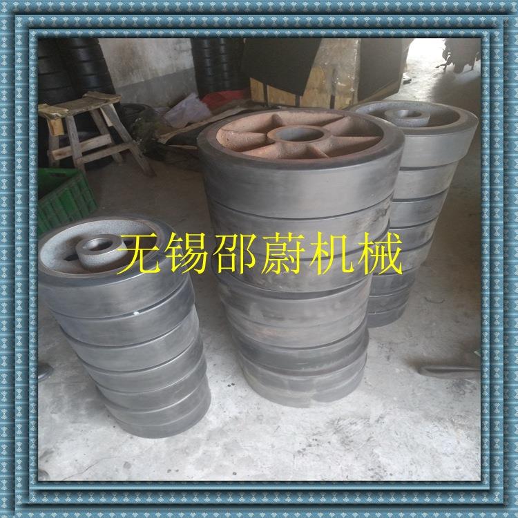 江厂家代包橡胶聚苏机氨酯轮橡胶578滚轮刮泥行走轮轮