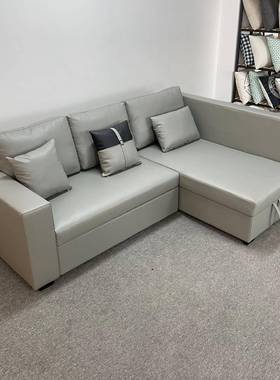 型户型多功能沙发床38841免洗科技布小可储物户转角客厅沙发小组