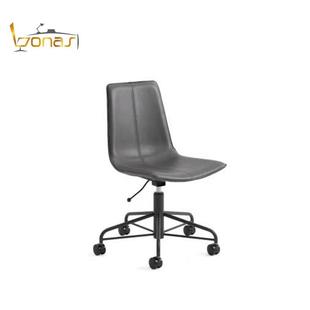 议严选喜来登酒店椅滑皮艺办公椅轮简约创意电椅会椅休闲GVP脑洽