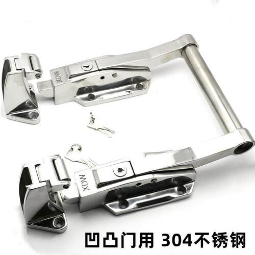 冷门双开联门动把手304不锈钢冷库门锁117库冻8冷库凸HX-1179门安