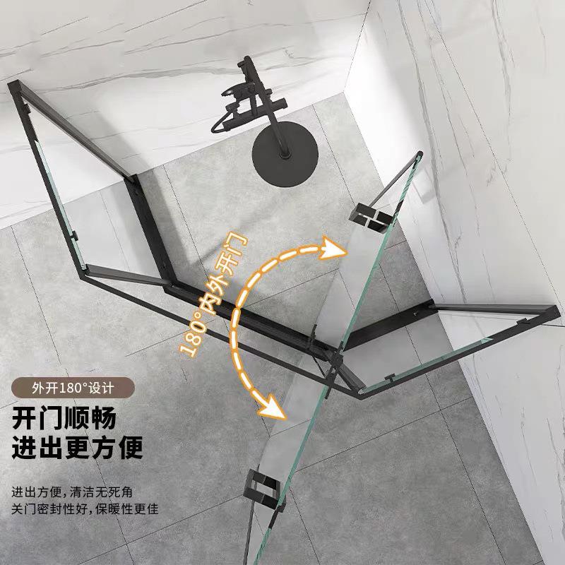 钻石型浴体室款隔断璃新门ANH干湿分离家用淋浴房整体一式玻洗澡