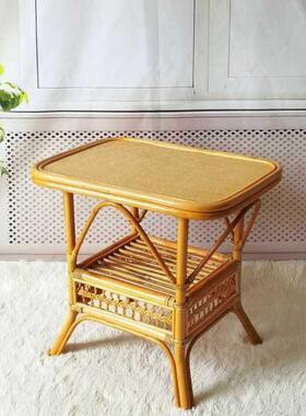 茶几真藤编织用正方形椅茶几小家桌子客圆厅71094天然小户型藤桌