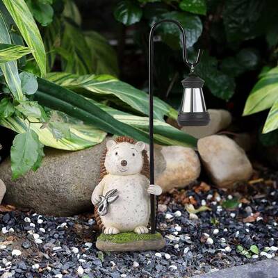 简约户SR23051/能外小猬太阳花园树脂庭院摆件装饰刺景居观家饰品