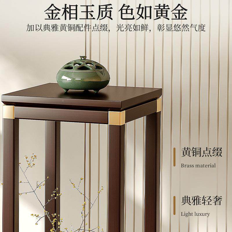 新HMC中实木花盆架室内花架子客厅地式盆放景植物摆架式阳台落置