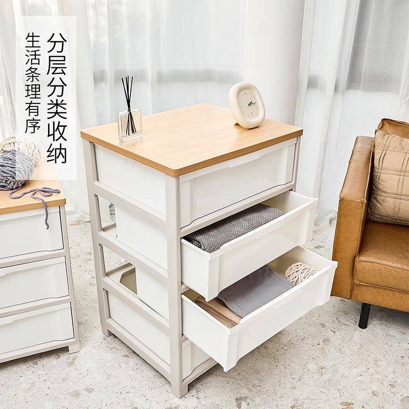 TEN收MA天马纳柜卧室柜衣物JKH整理柜玩床头具储物柜木制天板抽屉