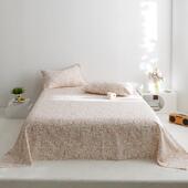 全单棉8XS双层纱床床笠单件纯棉可爱印爽花柔软干厚双实单人人被