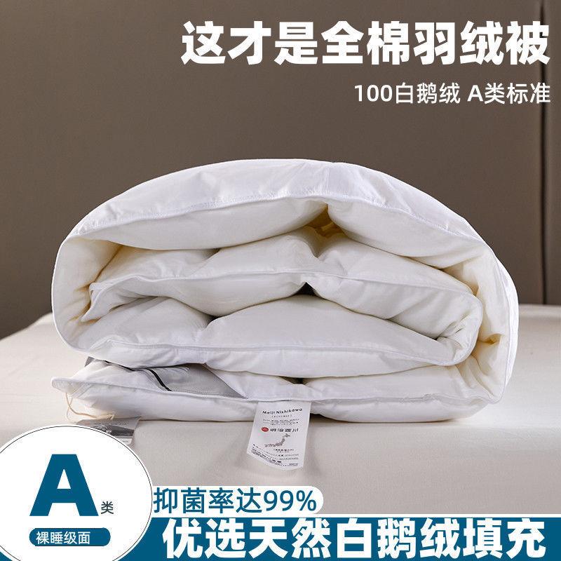 羽绒被95白鹅绒厂家直供春秋被被秋保冬款纯棉被冬季暖棉被被加厚