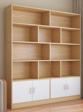 简易储书柜落地置物家纳用展示柜书架客架厅靠墙收柜学生卧WIH室