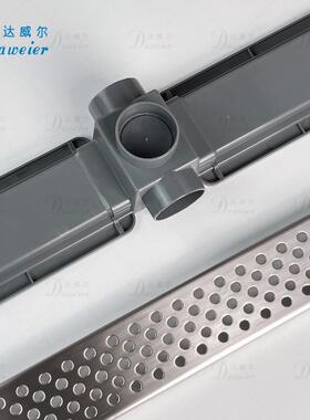 钢LUT厂条淋家直销浴房加厚304不锈地漏酒店工程浴室防臭长形地漏