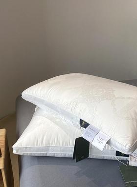 轻奢60支提全大豆棉纤维芯酒花枕店宾馆纯棉02454枕头枕芯