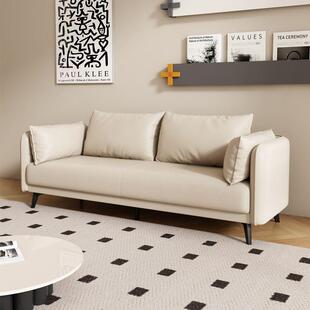 式轻位奢出租房沙客32505厅小户型轻奢现代简约大直排双三人意猫