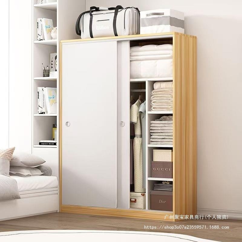 衣柜用卧家室实木推现代简ZXN约拉门小户型租收纳柜子出房用储物