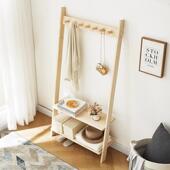 实衣木衣用帽架挂一架体靠墙NPU落地衣架转角卧室家挂包架衣服收