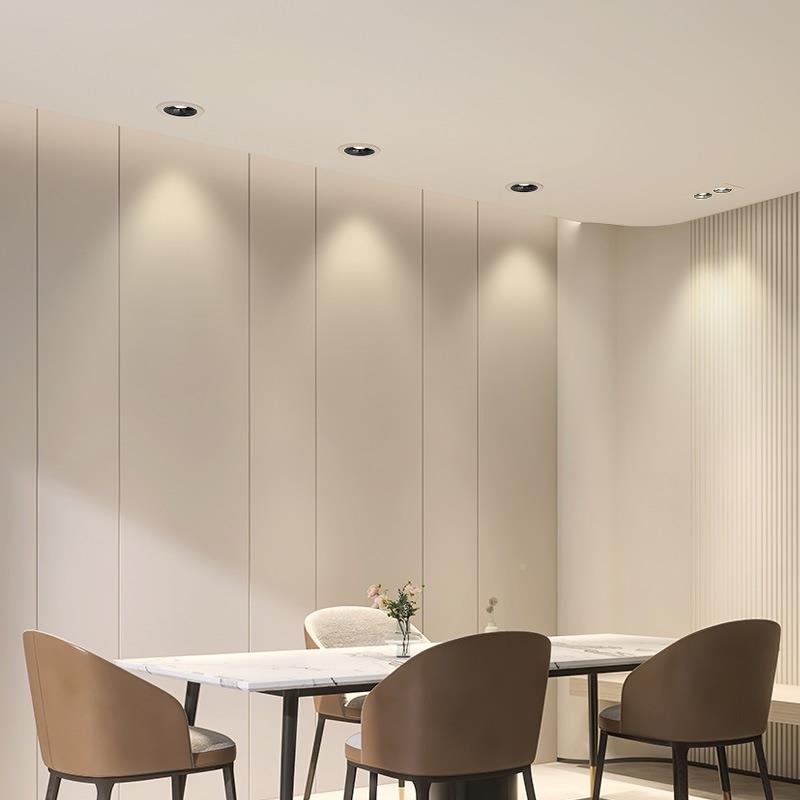 双筒灯led嵌入式防眩目灯斗胆灯天花灯头厅无主灯客照明孔格TB673