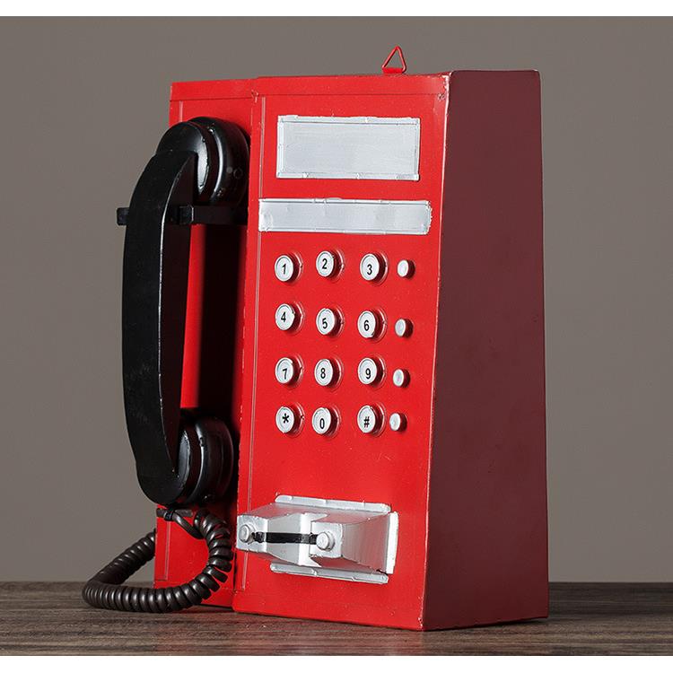 复古老家式IC磁卡电话机型摆件80年FOO代怀旧件居模装饰物品拍照