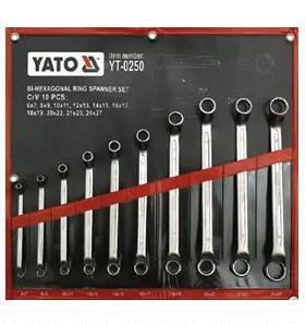 欧洲易尔拓Y梅TO12件451套业级双头高劲花扳手YT-A025工2