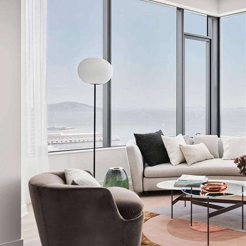 意大利设计师客餐厅卧床室头装饰玻璃厅圆球落地灯现WNB简代约书
