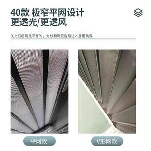 广东金刚网0平网清高4形透折叠纱门防蚊猫狗IJS隐伸缩赛钢网高沙