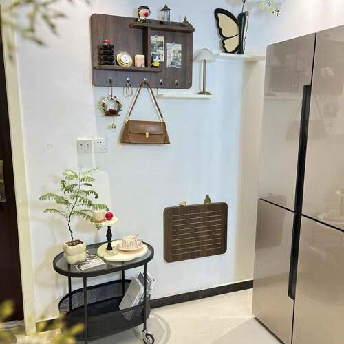 电表箱装饰画2025新款简约免打孔配电箱挂画改造置物架电闸箱遮挡