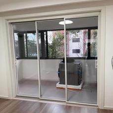 房推377门三联动吊厨卫生间玻璃门移门阳台客厅钛拉镁轨铝合金隔,全屋定制,阳台门,淘宝优惠券,粉丝福利购,淘宝优惠卷