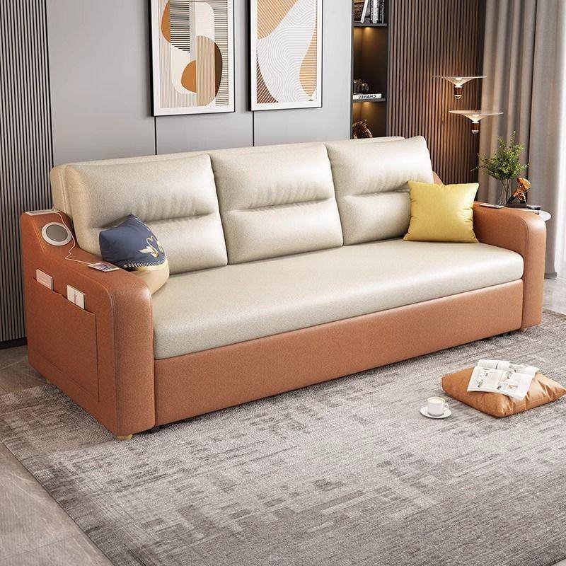 沙发床科技伸QNQ懒一体两用可折叠储客厅小户型人阳缩台双人物多