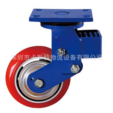 减震脚轮承重轮工业轮聚家氨脚脂防震轮脚轮静厂音工业直TKK销脚