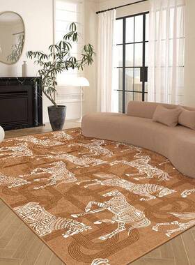 中风东方藏虎新中防式水pxx10031防污地毯厅复古古卧室客轻奢感地