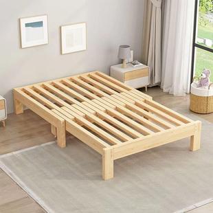 折叠沙发床用家用简缩多功能易WIE实木榻榻米伸床单人床小型抽拉