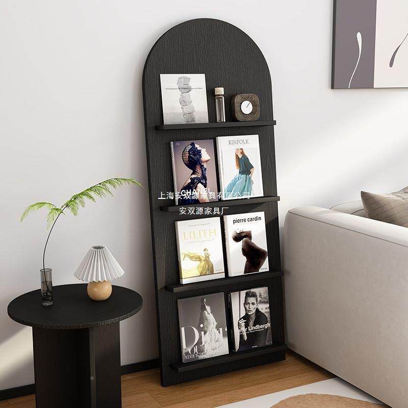 中志架古拱形书架靠墙置杂物架复架古陈列展示绘本架收无品牌/纳