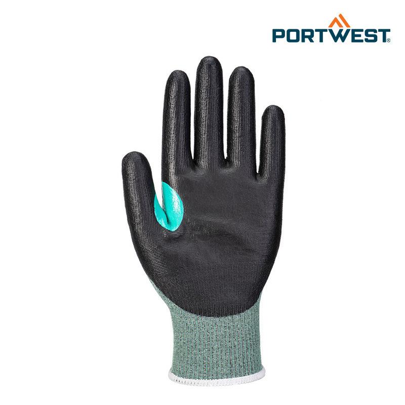 Portwe劳st保手套切厚耐磨耐用防滑PU浸胶ZWV灵活A5防割A加660