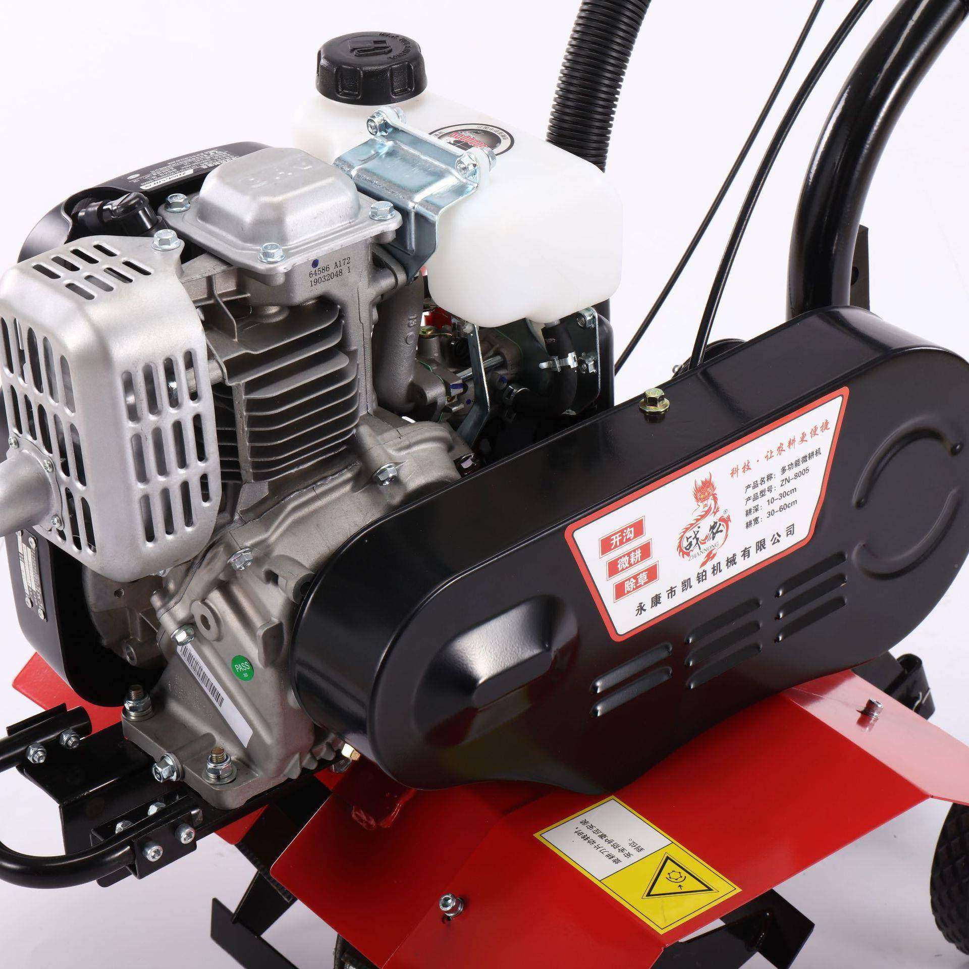 汽15耕0油微耕机旋无品牌/多功能农用翻土开沟田机小型起垄除草松