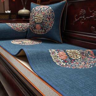 2pxx10029025座款新中式沙发新垫实木沙坐发垫盖布垫家具垫子四季
