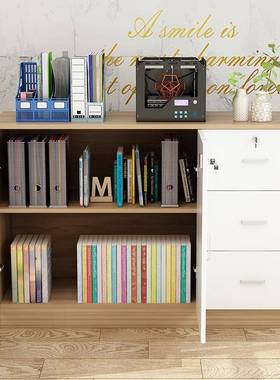 办TM-62532室文件柜子木质矮柜带锁储物柜柜组合资柜料抽屉公柜长