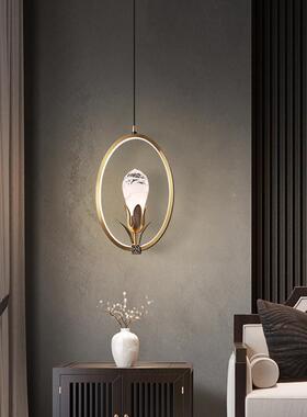 30038新式全铜室吊灯房间床头轻奢现代简约餐厅一卧灯极简工字程