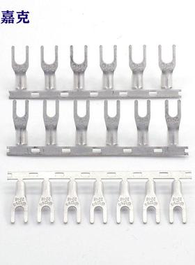 SSNB冷压紫铜国标BKW连续叉端子连U型端裸头绕端子紫铜形横带铜带