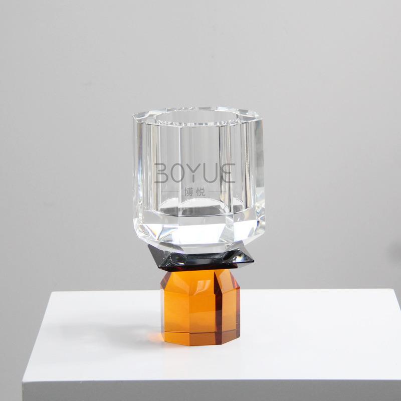 约现意代创感家简居软装晶玻璃花瓶民宿样板间客厅MEL玄水关装饰