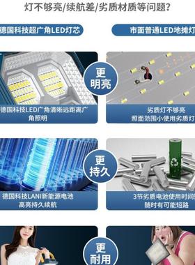 摆摊充灯夜灯户外停电应急太阳能电超亮ed照ESTl明灯地摊市露营其