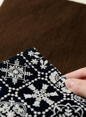 席梵苏汝中式棉麻百茶搭流席手工刺绣干F99MHT9J泡居家布艺茶台桌