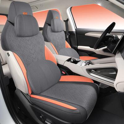 亚座迪比元up专用椅套半包围透气打孔翻AIC毛皮坐垫元p四u季通用